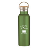 Custom 21 Oz. Liberty Stainless Steel Bottle With Wood Lid 5633