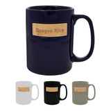 Custom 15 Oz. Peek-A-Bamboo Stoneware Mug 8164