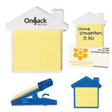 Custom House Clip With Sticky Notes 212