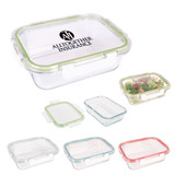 Custom Fresh Prep Square Glass Food Container 2169