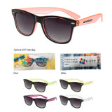 Custom Two-Tone Translucent Malibu Sunglasses 6264