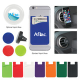 Custom Silicone Magnetic Auto Air Vent Phone Wallet 229