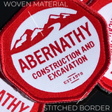 What is a custom woven patch?