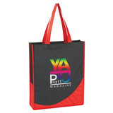 Custom Non-Woven Tote Bag With Accent Trim 3028