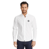 Embroidered Las Cases Wrinkle-Free Long Sleeve Shirt Slim-Mens