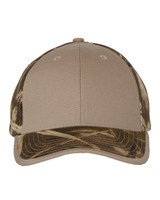 Custom Embroidered Solid Front Camo Back Cap - LC102