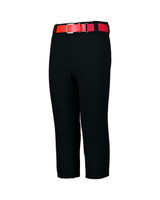 Embroidered Pull-Up Baseball Pants With Loops - 1485