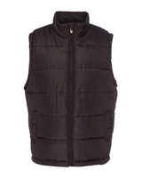 Embroidered Puffer Vest - 8700