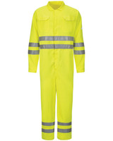 Embroidered Hi-Vis Deluxe Coverall with Reflective Trim - CoolTouch® 2 - 7 oz. Long Sizes - CMD8L