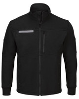 Embroidered Zip Front Fleece Jacket-Cotton /Spandex Blend - SEZ2