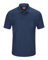 Embroidered Short Sleeve Performance Knit Pocket Polo - SK98