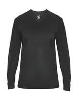 Custom Ultimate SoftLock™ Women's V-Neck Long Sleeve T-Shirt - 4064