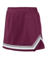 Maroon/ White/ Metallic Silver