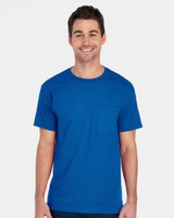 Custom HD Cotton T-Shirt with a Pocket - 3930PR