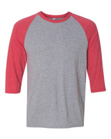 Custom Triblend Raglan Three-Quarter Sleeve T-Shirt - 6755