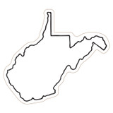 Custom West Virginia State Magnet MSWV