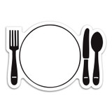 Custom Dinner Place Setting Magnet S162