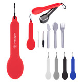 Custom Travel Utensil Set With Silicone Holder 75023