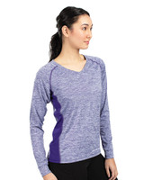 Custom Women's Electrify CoolCore® Long Sleeve V-Neck T-Shirt - 222770