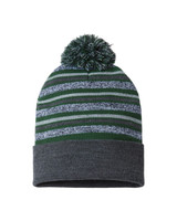 Custom Embroidered USA-Made Striped Beanie - RKL12