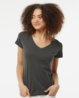 Custom Women's Fine Jersey V-Neck T-Shirt - 214