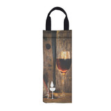 Custom 6" W X 16" H Canvas Wine Bag 3705