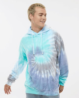 Custom Tie-Dyed Cloud Fleece Hooded Sweatshirt - 8600