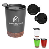 Custom 10Oz. Stainless Steel Zoe Tumbler With Cork Base 50144