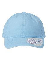 Custom Embroidered Women's Pigment-Dyed Fashion Undervisor Cap - CASSIE