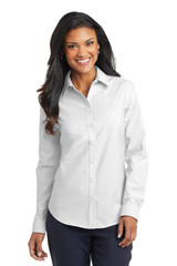 Embroidered Port Authority Ladies SuperPro Oxford Shirt. L658