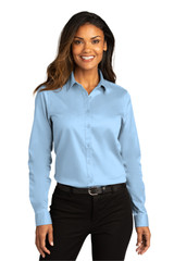 Embroidered Port Authority Ladies Long Sleeve SuperPro React Twill Shirt. LW808