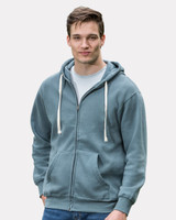 Custom Vintage Fleece Full-Zip Hooded Sweatshirt - 22132