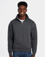 Custom Super Sweats NuBlend® Quarter-Zip Cadet Collar Sweatshirt - 4528MR