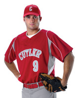 Custom Youth Two Button Henley Baseball Jersey - 529Y