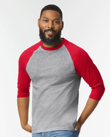 Custom Heavy Cotton™ Raglan Three-Quarter Sleeve T-Shirt - 5700