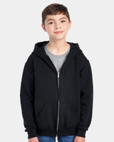 Custom NuBlend® Youth Full-Zip Hooded Sweatshirt - 993BR