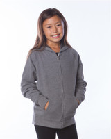 Custom Youth Lightweight Special Blend Raglan Zip Hood - PRM15YSBZ