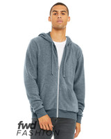 Custom FWD Fashion Sueded Fleece Full-Zip Hoodie - 3339