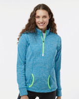 Custom Women's Cosmic Fleece Quarter-Zip Pullover - 8617