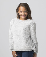 Custom Girls Fuzzy Fleece Crew - YFZ03