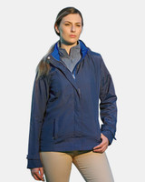 Embroidered Women's Voyage Hooded Rain Jacket - N17183