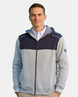 Embroidered Navigator Fleece Hooded Full-Zip Jacket - N17582