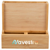 Custom FSC Bamboo Photo Frame Desktop Organizer