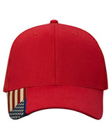 Custom Embroidered USA Flag Mesh Cap - AM350M