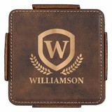 Custom 4-Piece Coaster Set With Holder 2208