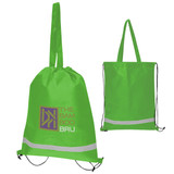 Custom Double Feature Non-Woven Drawstring Tote Bag 35016