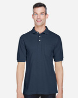 Embroidered Men's Easy Blend™ Polo with Pocket - M265P