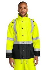 Embroidered CornerStone ANSI 107 Class 3 Rain Jacket CSJ504