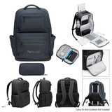 Custom Cutter & Buck® Travel Collection Deluxe Laptop Backpack 35159