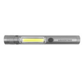 Custom Gun Metal Magnetic Clip-On Dual Flashlight MFL167